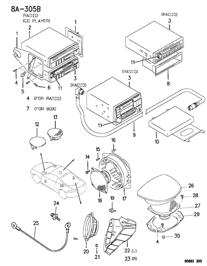 Mitsubishi: Genuine OEM Factory Original, Bracket Audio Equip - Part # MB899602