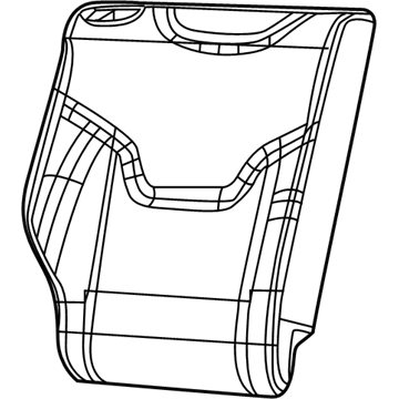 Cover Rear Seat Back 2Nd Row Right