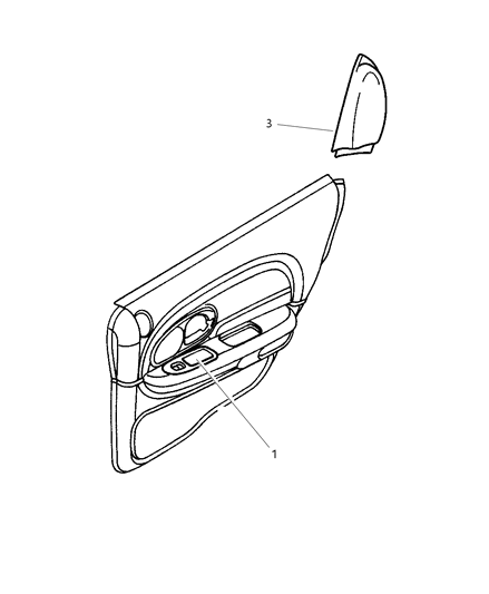 Reflector Door Trim Panel