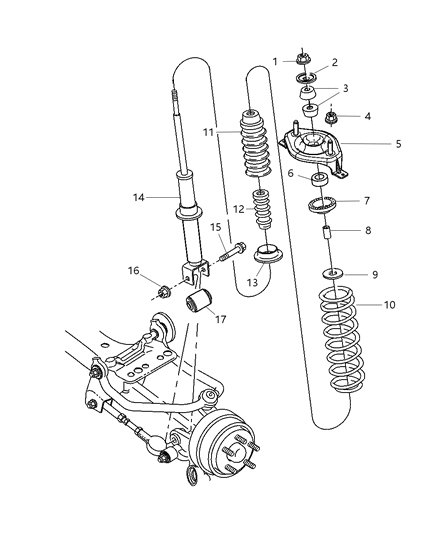 Shock Absorber Suspension Rear