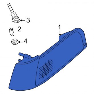 New OEM Left Side Marker Light Fits, 2003-2011 Ford Crown Victoria - Part # 1W7Z15A201AB