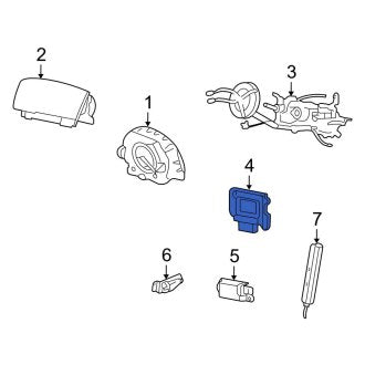New OEM Air Bag Control Module Fits, 2007-2008 Ford Crown Victoria - Part # 7W7Z14B321B