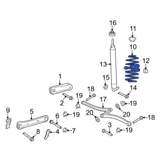 New OEM Rear Coil Spring Fits, 1997-2011 Ford Crown Victoria - Part # 3W7Z5560CA