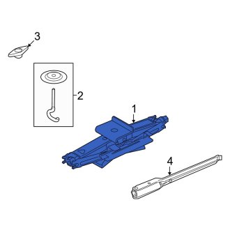 New OEM Floor Jack Fits, 2007-2011 Ford Crown Victoria - Part # 6W7Z17080A