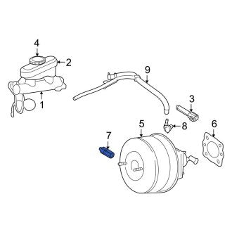 New OEM Brake Proportioning Valve Fits, 2005-2009 Ford Mustang - Part # 6R3Z2B091AA