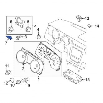 New OEM Driver Information Display Switch Fits, 2010-2014 Ford Mustang - Part # AR3Z18578AA
