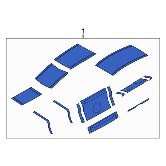 New OEM Rear Left Trim Stripe Tape Fits, 2013-2014 Ford Mustang - Part # CR3Z6320001GC