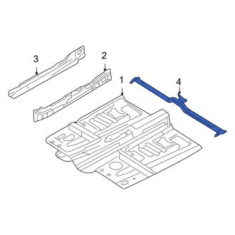 New OEM Floor Pan Crossmember Fits, 2005-2007 Ford Five Hundred - Part # 5G1Z5410672AB