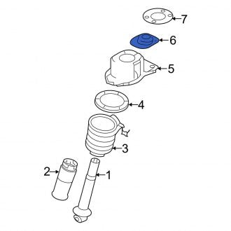 New OEM Rear Left Suspension Shock Absorber & Strut Mount Bushing Fits, 2005 Ford Five Hundred - Part # 5G1Z18A161BB