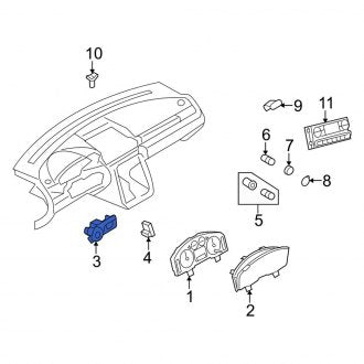 New OEM Headlight Switch Fits, 2005-2007 Ford Freestyle - Part # 7F9Z11654HA