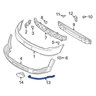 New OEM Front Left Lower Stone Deflector Fits, 2008-2009 Ford Taurus - Part # 8F9Z17626AB