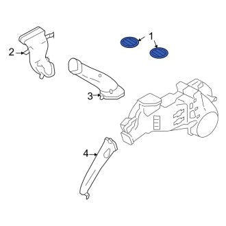 New OEM Front Center Left Dashboard Air Vent Fits, 2008-2009 Ford Taurus - Part # 8F9Z19893AB