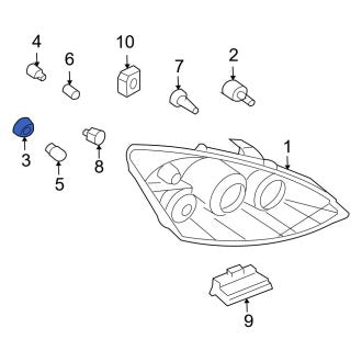 New OEM Front Turn Signal Light Socket Fits, 2002-2005 Ford Focus - Part # 2M5Z13K371EA
