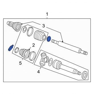 New OEM Front Right CV Axle Assembly Fits, 2000-2004 Ford Focus - Part # YS4Z3B436AA