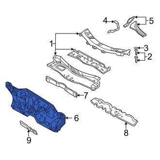 New OEM Firewall Fits, 2000-2007 Ford Focus - Part # 4S4Z5401610AA