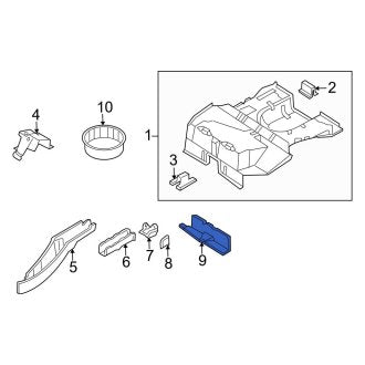 New OEM Rear Floor Pan Crossmember Fits, 2000-2007 Ford Focus - Part # 5S4Z4K338AA