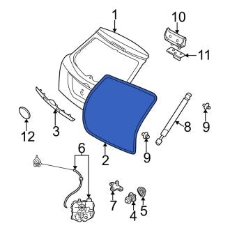 New OEM Rear Hatch Seal Fits, 2005-2007 Ford Focus - Part # 5S4Z7443720AA