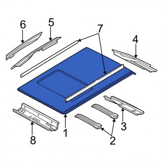 New OEM Roof Panel Fits, 2000-2007 Ford Focus - Part # YS4Z6150202BA
