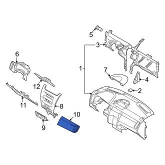 New OEM Instrument Panel Molding Fits, 2008-2011 Ford Focus - Part # 8S4Z5404338AE