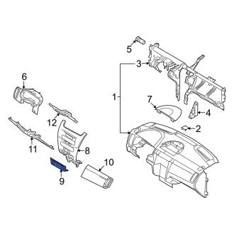 New OEM Lower Instrument Panel Cover Fits, 2008-2011 Ford Focus - Part # 8S4Z5404644AA