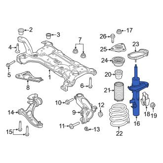 New OEM Front Right Suspension Strut Fits, 2013 Ford Focus - Part # CV6Z18124R