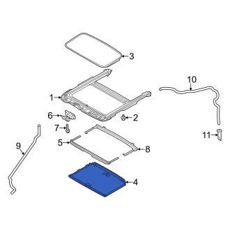 New OEM Sunroof Cover Fits, 2013-2018 Ford Focus - Part # CM5Z54519A02AA