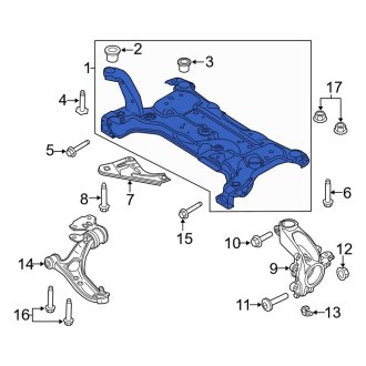 New OEM Front Suspension Subframe Crossmember Fits, 2012 Ford Focus - Part # BV6Z5019A