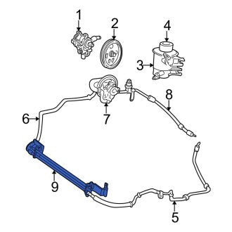 New OEM Front Power Steering Cooler Fits, 1996-2003 Ford Taurus - Part # F6DZ3D746C