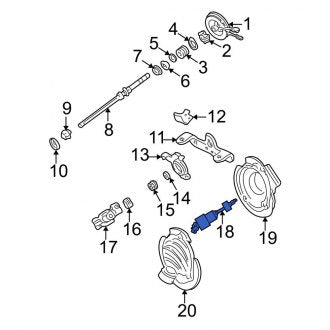 New OEM Lower Steering Shaft Fits, 2005-2007 Ford Taurus - Part # 4F1Z3B676AA