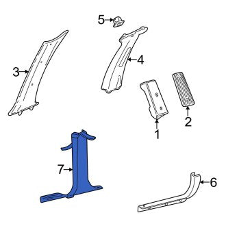 New OEM Rear Left Door Sill Plate Fits, 2000-2007 Ford Taurus - Part # 3F1Z5413229AAA