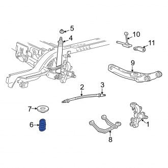 New OEM Rear Coil Spring Fits, 2000-2007 Ford Taurus - Part # 4F1Z5560EA
