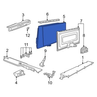New OEM Rear Truck Bed Storage Box Lid Fits, 2000-2005 Ford Taurus - Part # YF1Z7411586AAA