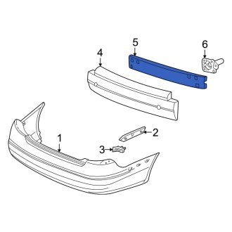 New OEM Rear Bumper Impact Bar Fits, 2000-2007 Ford Taurus - Part # YF1Z17906AB