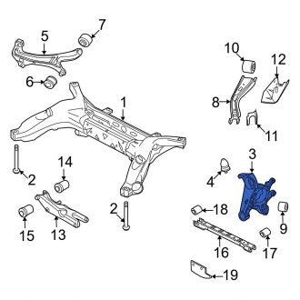 New OEM Rear Left Suspension Knuckle Fits, 2005-2007 Ford Five Hundred - Part # 5G1Z5B759AA