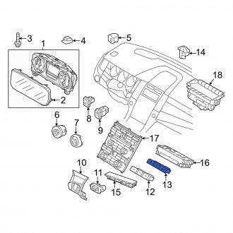New OEM Hazard Warning Switch Fits, 2011-2019 Ford Taurus - Part # BG1Z13D730AA