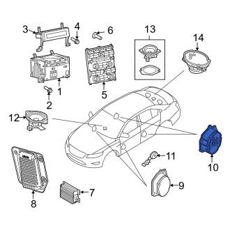 New OEM Front Left Speaker Fits, 2010-2019 Ford Taurus - Part # AG1Z18808C