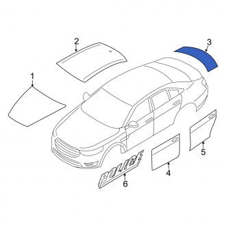 New OEM Deck Lid Decal Fits, 2013-2019 Ford Taurus - Part # DG1Z5420000E