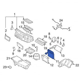New OEM A/C Evaporator Core Fits, 2006-2009 Ford Fusion - Part # 6E5Z19860AA
