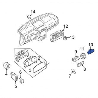 New OEM Traction Control Switch Fits, 2006-2009 Ford Fusion - Part # 9E5Z13D730AA