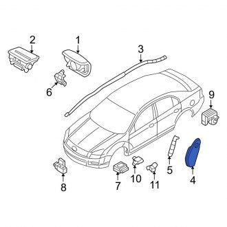 New OEM Front Right Seat Air Bag Fits, 2008-2010 Ford Fusion - Part # 8E5Z54611D10AB