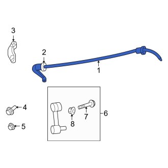 New OEM Rear Suspension Stabilizer Bar Fits, 2007-2012 Ford Fusion - Part # 7E5Z5A772A