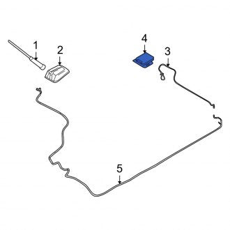 New OEM Front Antenna Cable Fits, 2010 Ford Fusion - Part # AE5Z18812E