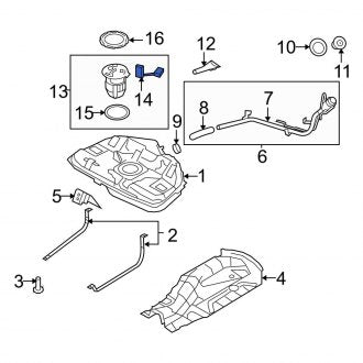 New OEM Fuel Sender and Hanger Assembly Fits, 2010-2012 Ford Fusion - Part # AE5Z9A299G