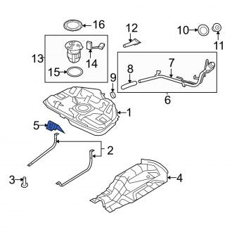 New OEM Fuel Tank Shield Fits, 2010-2012 Ford Fusion - Part # AE5Z9A031E