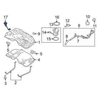 New OEM Fuel Sender and Hanger Assembly Fits, 2010-2012 Ford Fusion - Part # AE5Z9275A
