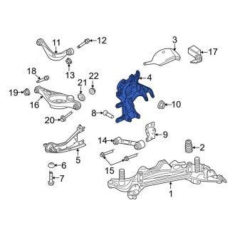 New OEM Rear Left Suspension Knuckle Fits, 2007-2012 Ford Fusion - Part # 7E5Z5A969L