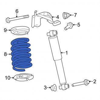 New OEM Rear Coil Spring Fits, 2010-2012 Ford Fusion - Part # AE5Z5560C