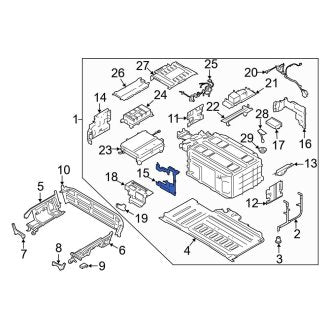 New OEM Front Drive Motor Battery Pack Cover Fits, 2013-2018 Ford C-MAX - Part # FM5Z10C699F