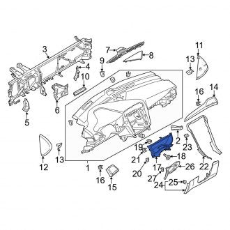 New OEM Instrument Cluster Bezel Fits, 2013-2016 Ford Fusion - Part # DS7Z54044D70BA