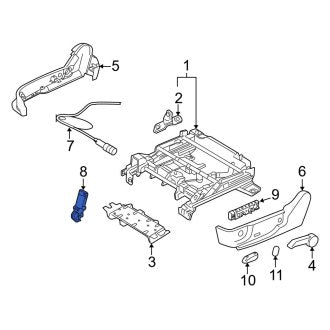 New OEM Left Seat Motor Fits, 2010-2012 Ford Fusion - Part # AE5Z54610C01A